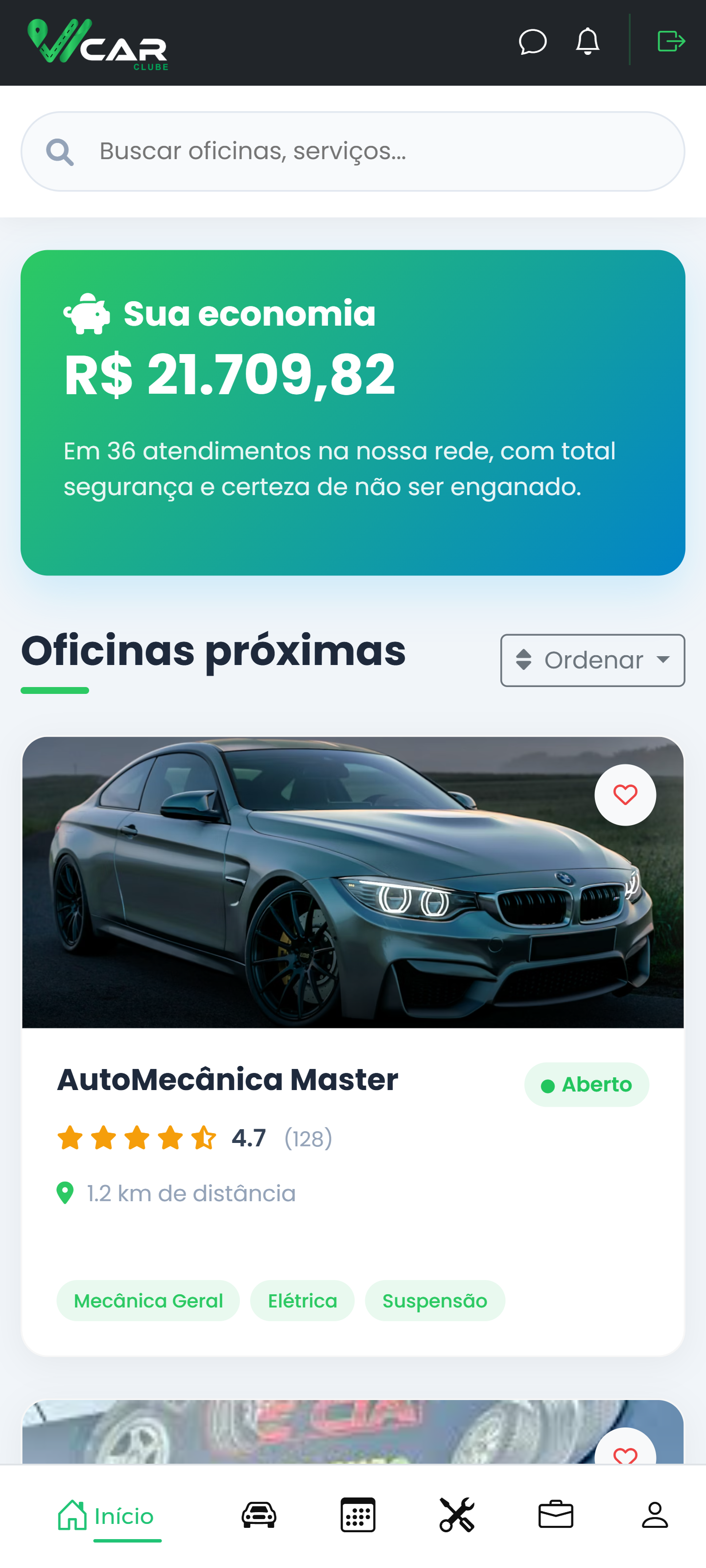 VCar Clube App